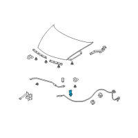 OEM 2017 Honda Civic Holder, Rod Diagram - 90672-SNA-A01