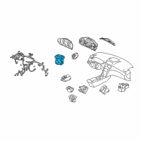 OEM Acura RL Switch Assembly, Remote Control Mirror Diagram - 35190-SJA-013