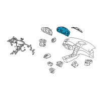 OEM Acura RL Meter Assembly, Combination Diagram - 78120-SJA-A64