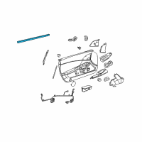 OEM 2007 Chevrolet Corvette Belt Weatherstrip Diagram - 10306049