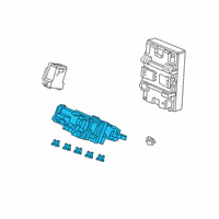 OEM 2019 Honda Insight Box Assembly, Fuse Diagram - 38200-TXM-A01