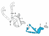 OEM Cadillac Cooler Pipe Diagram - 24296963