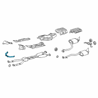 OEM 2011 Lexus IS350 Bracket Sub-Assy, Exhaust Pipe NO.1 Support Diagram - 17506-31030