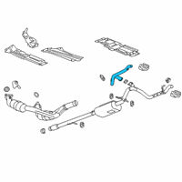 OEM 2020 GMC Sierra 1500 Tailpipe Diagram - 84711912