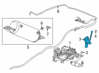 OEM 2022 Cadillac Escalade Height Sensor Diagram - 84138217