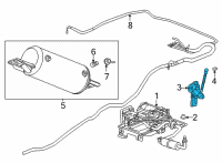 OEM GMC Height Sensor Diagram - 84138217