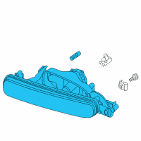 OEM BMW 323Ci Fog Lights, Left Diagram - 63-17-8-361-951