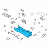 OEM Mercury Console Body Diagram - AE5Z-54045A36-AA