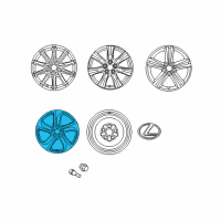 OEM Lexus GS460 Wheel, Disc Chrome P Diagram - 4261A-30301