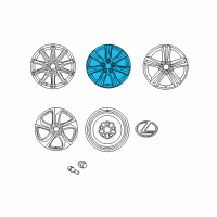 OEM 2009 Lexus GS350 Wheel, Disc Chrome P Diagram - 4261A-30113