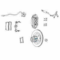 OEM 2009 Dodge Viper Stud Hub Diagram - 6033702