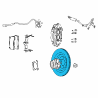 OEM Dodge Viper Brake Rotor Diagram - 5290394AA