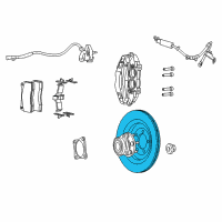 OEM 2017 Dodge Viper Brake Rotor Diagram - 5290394AA