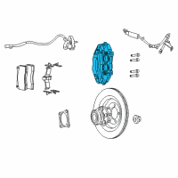 OEM 2006 Dodge Viper CALIPER-Disc Brake Diagram - 5136153AA