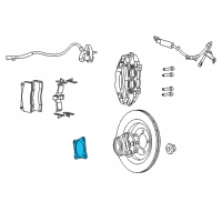 OEM 2010 Dodge Viper Gasket-Front Wheel Bearing Diagram - 4848166