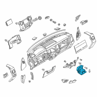 OEM Ford F-350 Super Duty Cup Holder Diagram - 8C3Z-2513562-AF