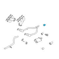 OEM 2010 Ford Mustang Converter Clamp Diagram - 4R3Z-5A231-AA