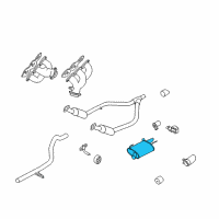 OEM 2009 Ford Mustang Muffler Diagram - 9R3Z-5230-C