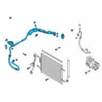OEM 2017 Kia Niro Suction & Liquid Tube Assembly Diagram - 97775G5000