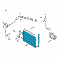 OEM 2019 Hyundai Ioniq Condenser Assembly-Cooler Diagram - 97606-G2000