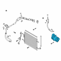 OEM 2022 Hyundai Elantra Compressor Assembly Diagram - 97701-G5000