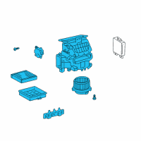 OEM Lexus LS430 Blower Assembly Diagram - 87130-50060