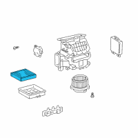 OEM Lexus GS300 Air Refiner Element Diagram - 87139-YZZ01