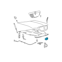 OEM 2007 Lincoln Town Car Latch Assembly Diagram - 5W1Z-16700-A