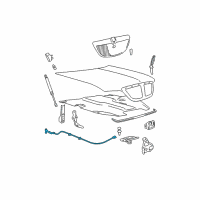 OEM Mercury Marauder Release Cable Diagram - 6W1Z-16916-A