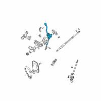 OEM 1996 Toyota Tacoma Lever Sub-Assy, Column Shift Diagram - 33055-35110