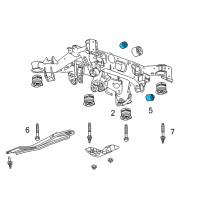 OEM 2016 Cadillac CTS Suspension Crossmember Bushing Diagram - 20755812