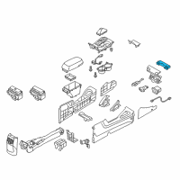 OEM Hyundai Switch Assembly-Console Diagram - 93310-2S100-TAN