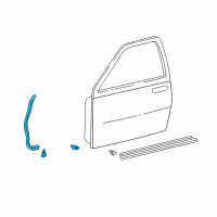 OEM 2002 Toyota Tundra Weatherstrip Diagram - 67861-0C010