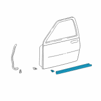 OEM 2003 Toyota Tundra Weatherstrip Diagram - 67864-0C010