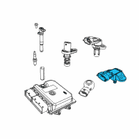 OEM 2015 Dodge Dart Sensor-Map Diagram - 4627187AA