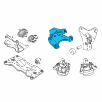 OEM BMW 528i Engine Mount Bracket Right Diagram - 22-11-6-775-914