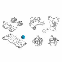 OEM BMW 528i Engine Mount Torque Strut Diagram - 22316795250
