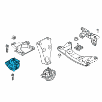 OEM 2017 BMW 330e Engine Mount Right Diagram - 22-11-6-865-470