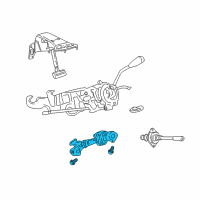 OEM Ram Dakota Steering Column Intermediat Shaft Diagram - 55351234AC