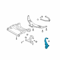 OEM 2017 Infiniti QX70 Spindle-KNUCKLE, LH Diagram - 40015-1CA0A