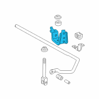 OEM Lexus LX470 Bracket, Rear Stabilizer End Diagram - 48825-60050