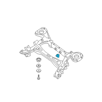 OEM Nissan Pathfinder Member Complete-Differential Mounting Diagram - 55470-7S000