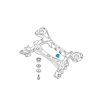 OEM 2007 Nissan Pathfinder Member Complete-Differential Mounting Diagram - 55470-7S000