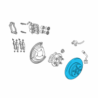 OEM Dodge Dakota Front Brake Rotor Diagram - 52855005AB