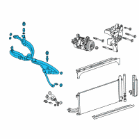 OEM 2019 GMC Sierra 1500 HOSE ASM-A/C CMPR Diagram - 84459870