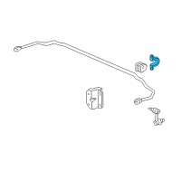 OEM 1999 Honda Civic Holder, Rear Stabilizer Diagram - 52308-S04-000