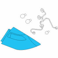 OEM 2006 Ford Five Hundred Tail Lamp Assembly Diagram - 6G1Z-13405-AA