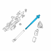 OEM 2017 BMW 530i Steering Shaft Diagram - 32-30-6-862-031