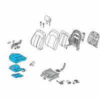 OEM 2019 Hyundai Sonata Cushion Assembly-FR Seat, Passenger Diagram - 88202-C1DE0-STG