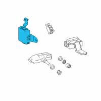 OEM Lexus RX400h Computer, Tire Pressure Monitor Diagram - 89769-48021